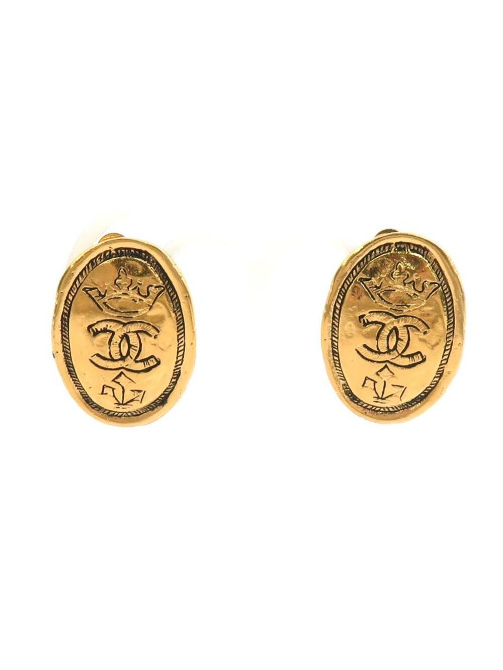 Auth Chanel Cc Logo Clip On Earrings #293943C28B